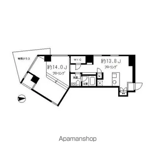エスタート等々力【2階】の間取り