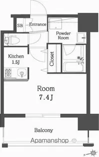 エンクレスト博多REY【14階】の間取り