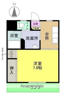 フラワーフィールドマンション【118号室】の間取り