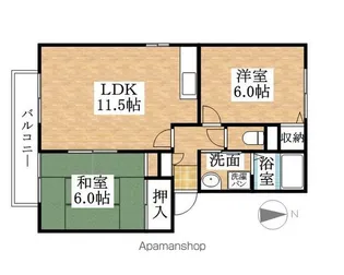 愛知県丹羽郡扶桑町大字高木字桜木【アパート】の間取り