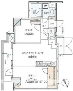 AVENUE静岡茶町【504号室】の間取り