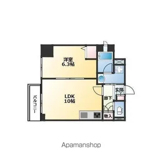 プライムアーバン津田沼【9階】の間取り