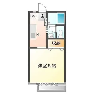 サンハイツタクマ【1階】の間取り