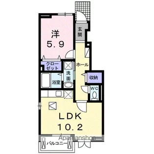 ヴィーナス【1階】の間取り