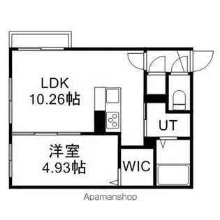 グロワール平和通 (GLOIR平和通)【3階】の間取り