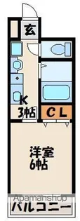 ジュネスシティ駅前【4階】の間取り