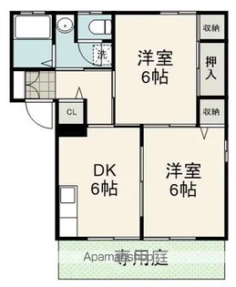 サンクレストA【102号室】の間取り