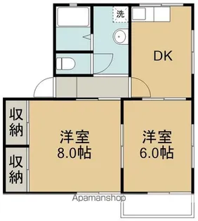 シティハイムリベルテA【2階】の間取り