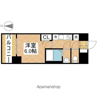 プレサンス桜山駅前アフォード【7階】の間取り