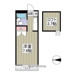 スペースぬるみず【2階】の間取り