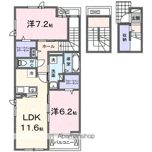 アッセンブル【3階】の間取り