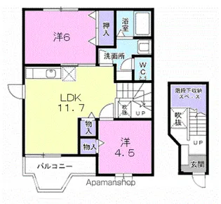 ストーン.ヴァレー【2階】の間取り