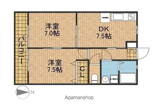 ゆうあいⅡ【2階】の間取り