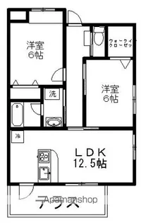 シーステージ石田【1階】の間取り