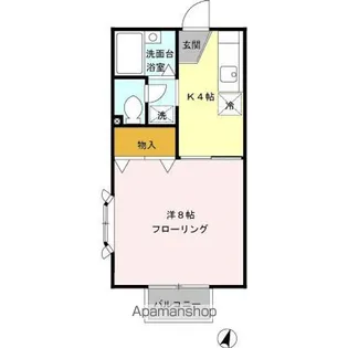 1Kの間取り画像