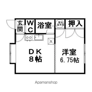 マルシゲハイツ泉【13号室】の間取り