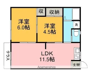 ドミール大和【1階】の間取り