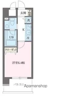 プライムアーバン早稲田【8階】の間取り