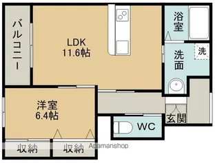ALEGRIA Ⅱ【1階】の間取り