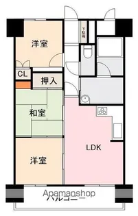 花房国分寺マンション【4階】の間取り