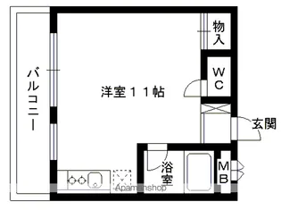 アルブルK−3【102号室】の間取り