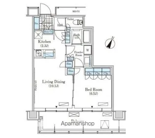 メルクマール京王笹塚レジデンス【15階】の間取り