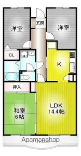 神奈川県川崎市宮前区平1丁目【マンション】の間取り