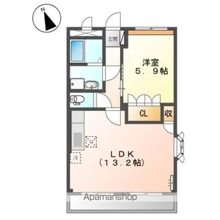 ル・ボヌール【1階】の間取り