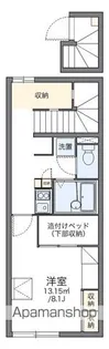 レオパレス託麻南【202号室】の間取り