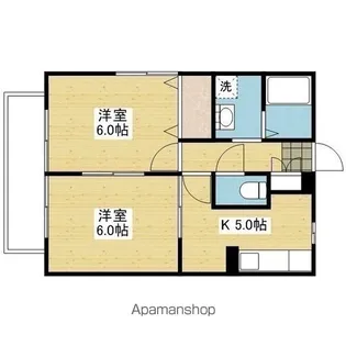 シャトルあすか【1階】の間取り