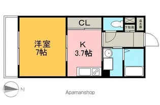 アビタシオンⅡ【4階】の間取り