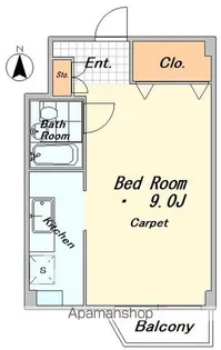 メゾンヨーラク【403号室】の間取り