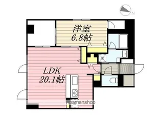 マジェスティ大濠【3階】の間取り