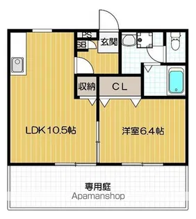 ソレジオ2号館【103号室号室】の間取り