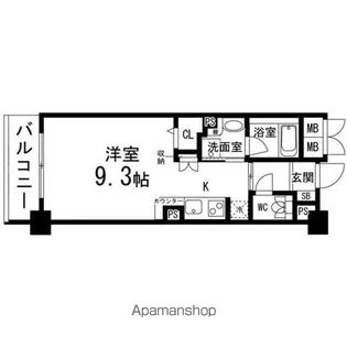 CAMELLIAガーデン八幡【403号室】の間取り