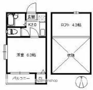 ロワジール唐人町【1階】の間取り