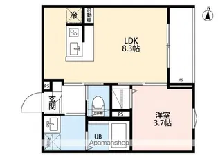 CASA・K 足立【2階】の間取り