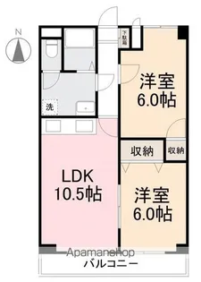 グローバル高松【5階】の間取り