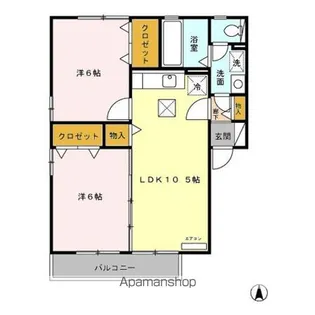 サウスパークスTAKAHISA ABC【1階】の間取り