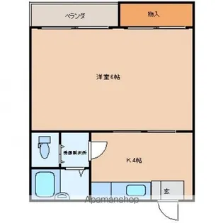 エターナル石本【2階】の間取り
