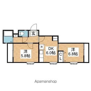 VIPちくさ【203号室】の間取り