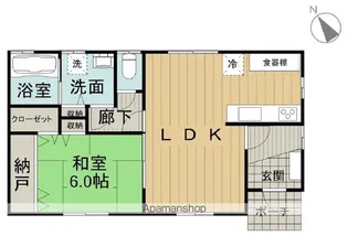 フォレストサイド観音寺【101号室】の間取り