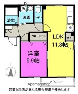 フレグランスFOREVER【C102号室】の間取り