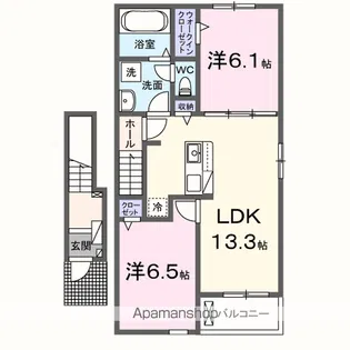 フェリーチェ Ⅱ【2階】の間取り
