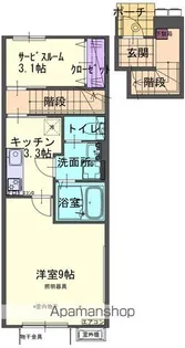 RYUSEIⅤB【205号室】の間取り