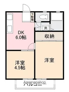 パナハイツ田岡 檀紙【2階】の間取り