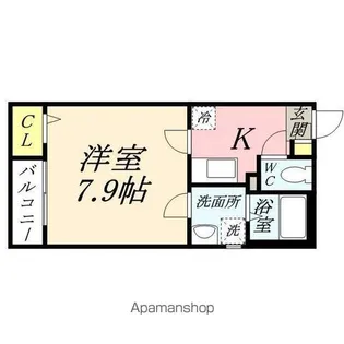クレフラスト北長瀬A棟【2階】の間取り