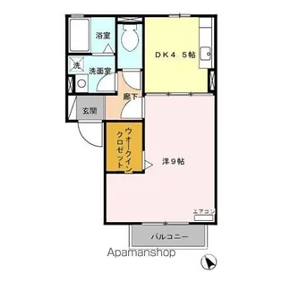 クレスト杉道【2階】の間取り