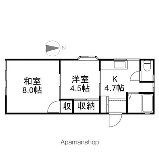 スカイハイツ【103号室】の間取り