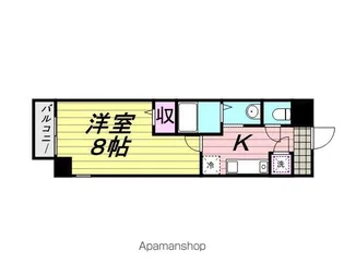K2H【8階】の間取り